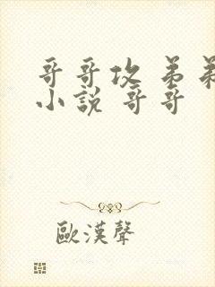 哥哥攻 弟弟受小说 哥哥