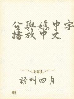 公与媳中字在线播放中文封面