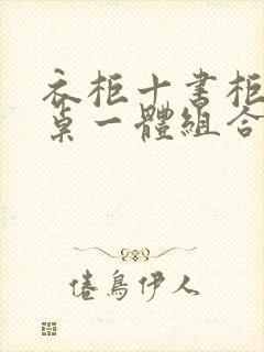 衣柜十书柜 书桌一体组合