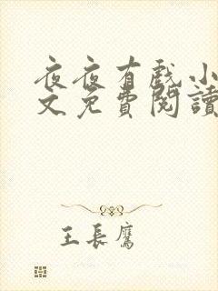 夜夜有戏小说全文免费阅读封面