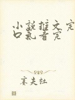 小说推文完结一口气看完