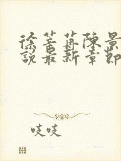 徐莘苒陈景之小说最新章节内容