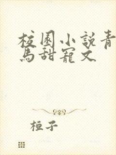 校园小说青梅竹马甜宠文