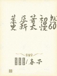 叶辰萧初然刚刚更新太慢600集