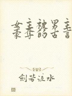 女主被男主强取豪夺的古言