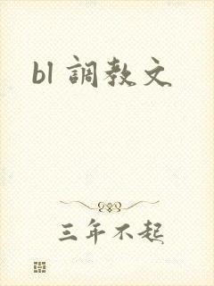 bl 调教文