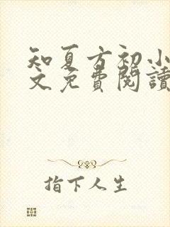 知夏方初小说全文免费阅读最新章节