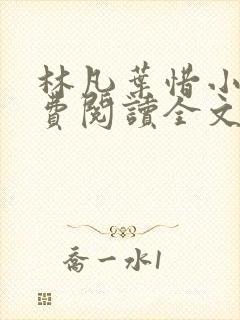 林凡叶惜小说免费阅读全文最新8531