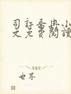 司许乔冉小说全文免费阅读封面