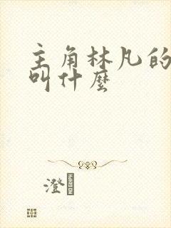 主角林凡的小说叫什么