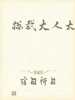 总裁大人太勇猛