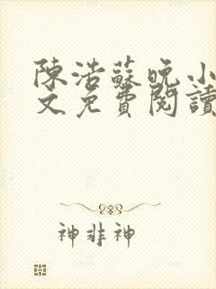 陈浩苏晚小说全文免费阅读