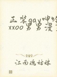 正装gay呻吟xxoo男男漫画封面