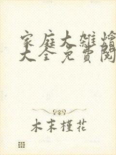 家庭大杂烩小说大全免费阅读全文下