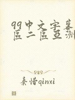 99中文字幕一区二区亚洲封面