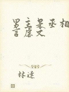 男主是丞相的古言虐文