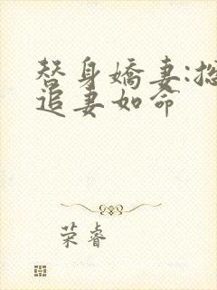 替身娇妻:总裁追妻如命