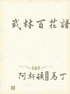 武林百花谱封面