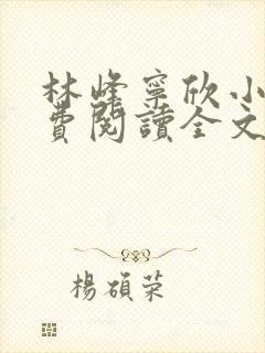 林峰宁欣小说免费阅读全文最新章节第1201