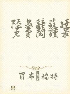 陆晏辞苏晓小说免费阅读最新章节封面