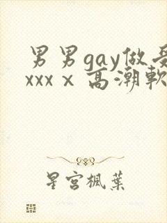 男男gay做受xxxⅹ高潮软件