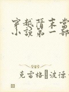 穿越隋末当皇帝小说第一部