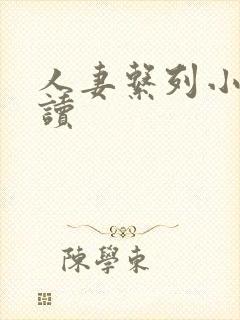 人妻系列小说阅读