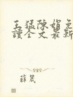 王猛陈娟免费阅读全文最新章节封面