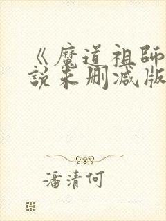 《魔道祖师》小说未删减版