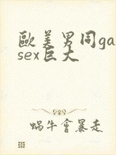 欧美男同gaysex巨大