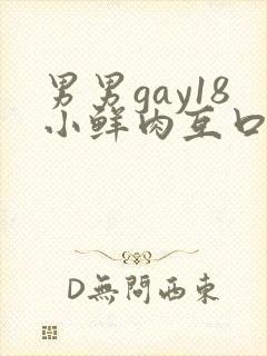 男男gay18小鲜肉互口1