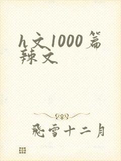 h文1000篇辣文封面