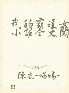 我的霸道女总裁小说全文阅读封面