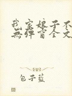 我家娘子不对劲无弹窗全文免费阅读封面