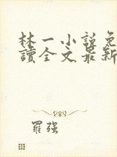 林一小说免费阅读全文最新章节