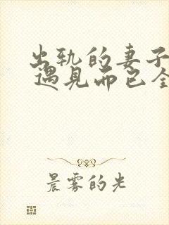 出轨的妻子小说 遇见而已全文阅读