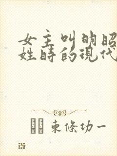 女主叫明昭男主姓时的现代小说