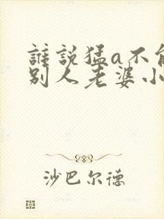 谁说猛a不能当别人老婆小说