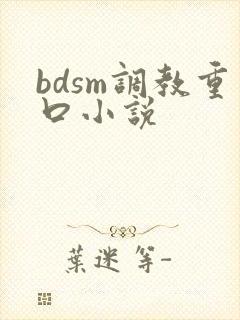 bdsm调教重口小说