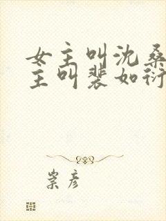 女主叫沈桑宁男主叫裴如衍的小说