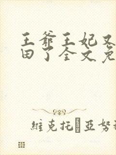 王爷王妃又去种田了全文免费阅读封面