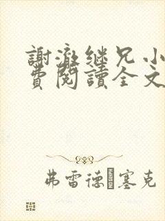 谢澈继兄小说免费阅读全文无弹窗