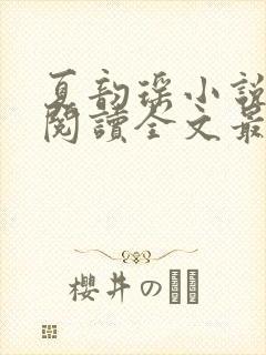 夏韵瑶小说免费阅读全文最新章节封面
