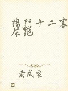 杨门十二寡妇肉床艳封面