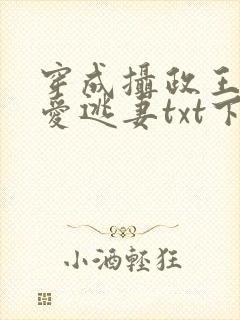 穿成摄政王的侍爱逃妻txt下载