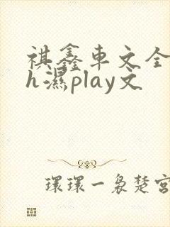 祺鑫车文全肉高h湿play文封面