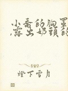 小乔的胸罩脱了,露出奶头的小说封面