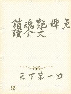 销魂艳婢免费阅读全文