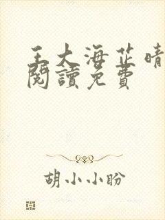 王大海芷晴在线阅读免费