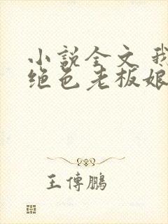 小说全文 我的绝色老板娘